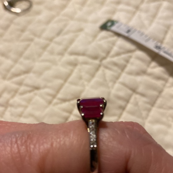 Ruby ring , in 925 sterling - Picture 4 of 7